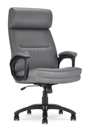 Rent to own Serta - Comfort Big and Tall Modern Bonded Leather Executive Office Chair - Gray