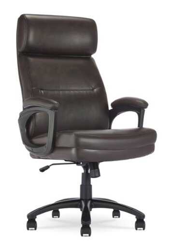 Rent to own Serta - Comfort Big and Tall Modern Bonded Leather Executive Office Chair - Dark Brown