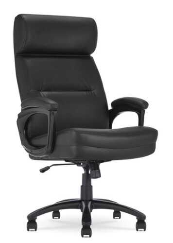 Rent to own Serta - Comfort Big and Tall Modern Bonded Leather Executive Office Chair - Black