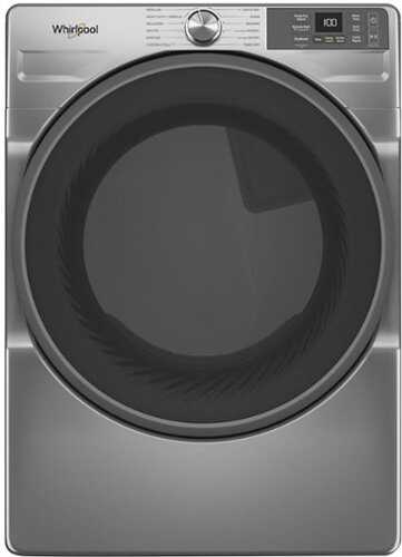 Rent to own Whirlpool - 7.4 Cu. Ft. Stackable Smart Electric Dryer with Wrinkle Shield Option - Radiant Silver