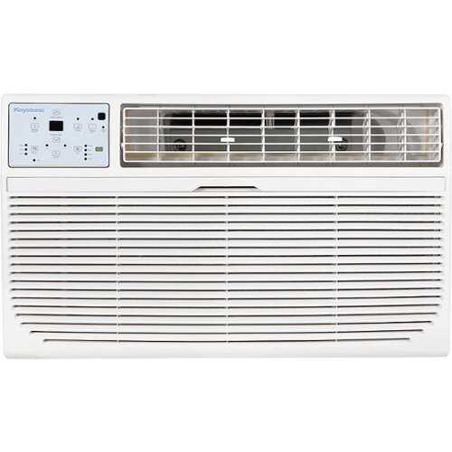 Rent To Own - Keystone - 14,000 BTU 230V Through-the-Wall Air Conditioner with Follow Me LCD Remote Control - White