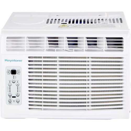 Rent To Own - Keystone - 12,000/11,600 BTU 230V Window/Wall Air Conditioner with 11,000 BTU Supplemental Heat Capability - White