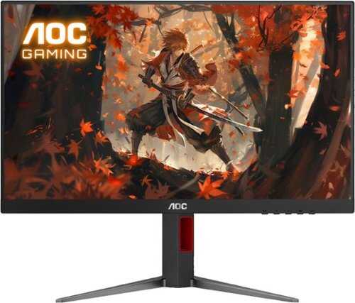 Rent to own AOC - 24G4 23.8" IPS Gaming Monitor, FHD (1920x1080), 180Hz, 1ms, Freesync, HDR10 - Black/Red