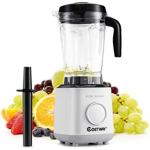 Rent to own Costway - 1500W Countertop Smoothies Blender 10 Speed w/ 6 Pre-Setting Programs - White