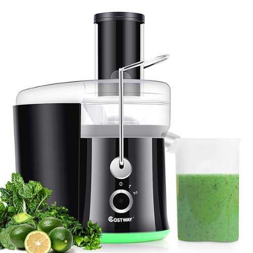 Rent to own Costway - Electric Juicer Centrifugal Juicer with 3-Inch Wide Mouth Centrifugal Juice Extractor 2 Speed - Black/Green