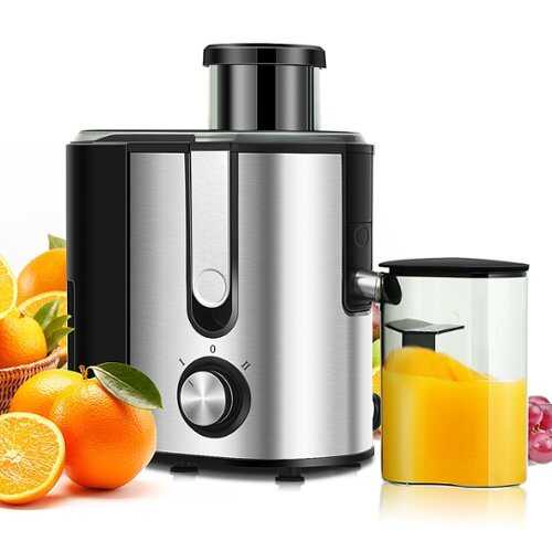 Rent to own Costway - Juicer Machine Juicer Extractor Dual Speed w/ 2.5'' Feed Chute - Silver/Black