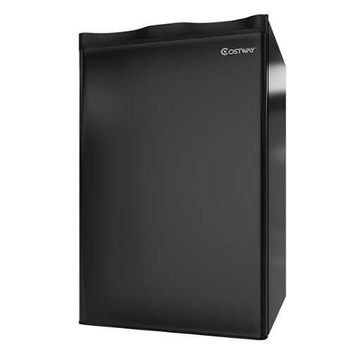 Rent to own Costway - 3.2 Cu.Ft. Compact Refrigerator Mini Dorm Small Fridge Freezer Reversible Door - Black