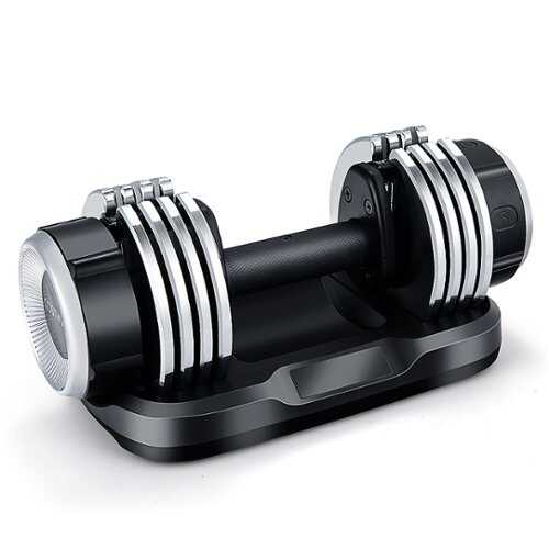 Rent to own Costway - 5-in-1 25Lbs Weight Adjustable Dumbbell W/Anti-Slip Fast Adjust Turning Handle - Black