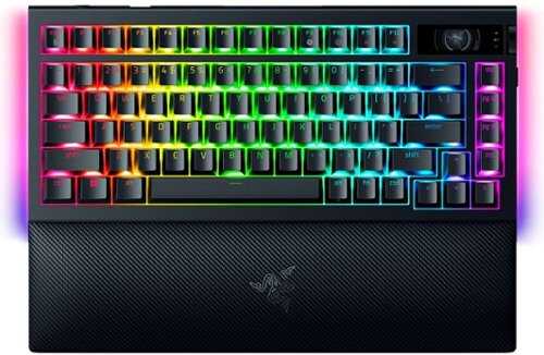 Rent to own Razer - BlackWidow V4 Pro 75% Wireless Orange Switch Gaming Keyboard with Hot-Swappable Design - Black