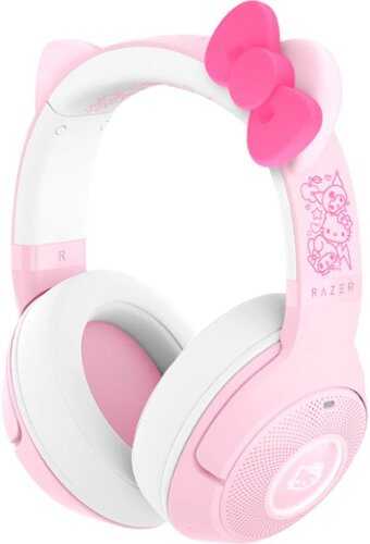 Rent to own Razer - Kraken Kitty V2 BT Wireless Gaming Headset with Chroma RGB - Hello Kitty Edition - Pink