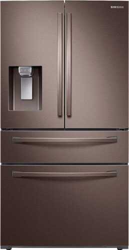 Rent to own Samsung - 22.6 Cu. Ft. 4-Door French Door Counter Depth Refrigerator - Tuscan Stainless Steel