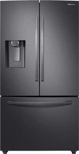 Rent to own Samsung - 28 Cu. Ft. French Door Fingerprint Resistant Refrigerator with CoolSelect Pantry - Black Stainless Steel