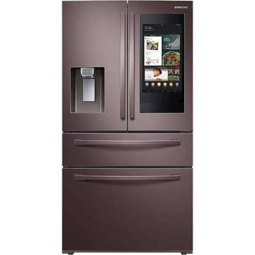 Rent to own Samsung - 27.7 cu. ft. 4-Door French Door Smart Refrigerator with Family Hub - Tuscan Stainless Steel