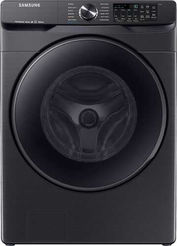 Rent to own Samsung - 5.0 Cu. Ft.  High-Efficiency Stackable Smart Front Load Washer with Steam - Black Stainless Steel