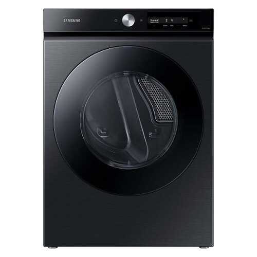 Rent to own Samsung - BESPOKE 7.5 cu. ft. Large Capacity Electric Dryer with Super Speed Dry and AI Smart Dial - Brushed Black