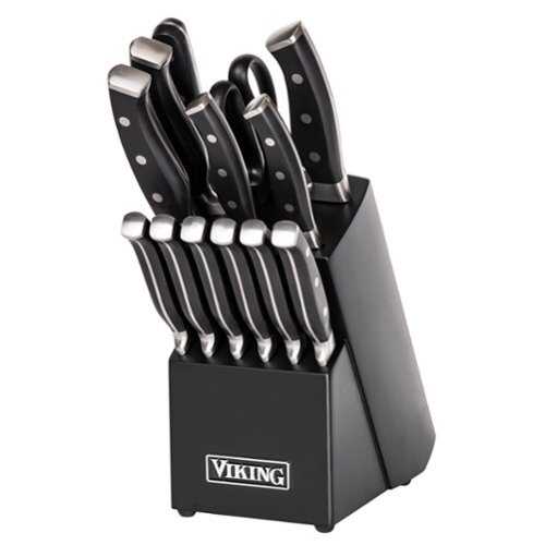 Rent To Own - Viking 14-Piece Cutlery set with Black Block - Multicolor