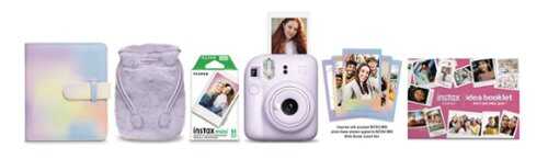 Rent to own Fujifilm - INSTAX MINI 12 Holiday Bundle - Lilac Purple