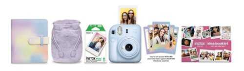 Rent to own Fujifilm - INSTAX MINI 12 Holiday Bundle - Pastel Blue