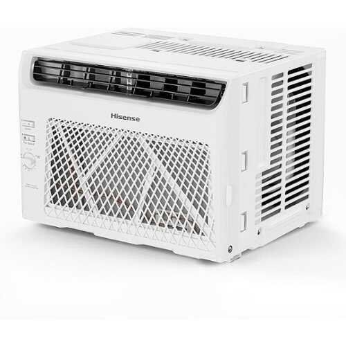 Rent To Own - Hisense - 5,000 BTU Window Air Conditioner with Mechanical Rotary Controls - White