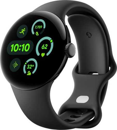 Rent to own Google - Pixel Watch 3 (41mm) Smartwatch with Obsidian Band - LTE - Matte Black