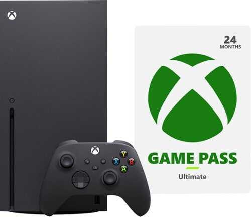 Rent to own Microsoft - Xbox Series X with 24 months of Xbox Game Pass Ultimate Bundle - Carbon Black