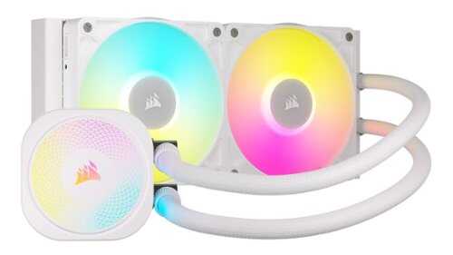 Rent to own CORSAIR - iCUE LINK TITAN 240 RX Liquid CPU Cooler with RGB Lighting - White