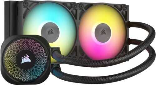 Rent to own CORSAIR - iCUE LINK TITAN 240 RX Liquid CPU Cooler with RGB Lighting - Black