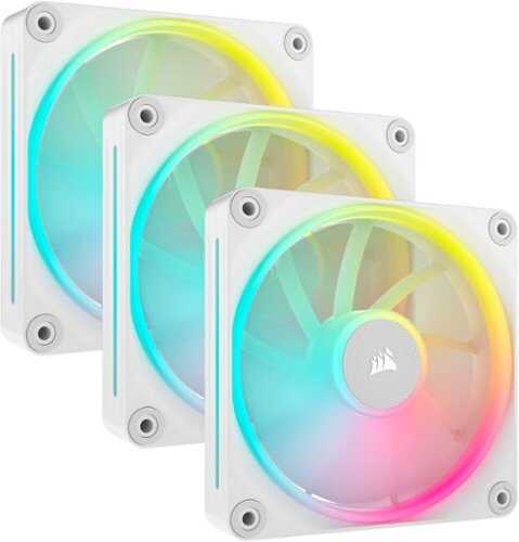 Rent to own CORSAIR - CUE LINK LX120 RGB 120mm PWM Fans Starter Kit (3-pack) - White