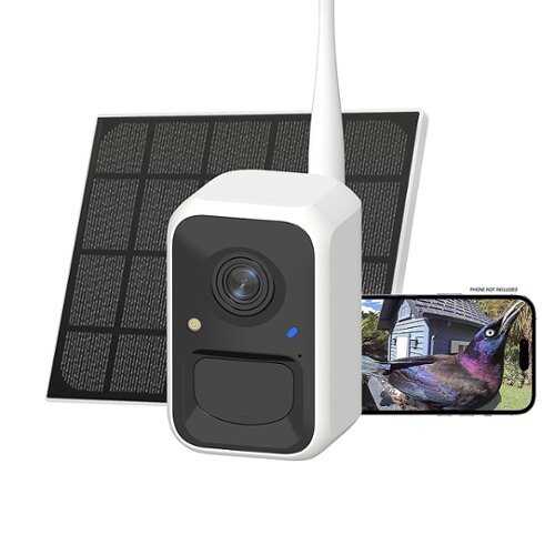 Rent To Own - BIRDFY - Lite - Smart, Weatherproof, Wireless, HD Camera for Bird Watching - White & Black