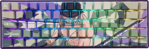 Rent to own Higround - Basecamp 65 Zoro 65% Wired Mechanical Lubed TTC Neptune Linear Switch Gaming Keyboard with RGB Backlighting - Green