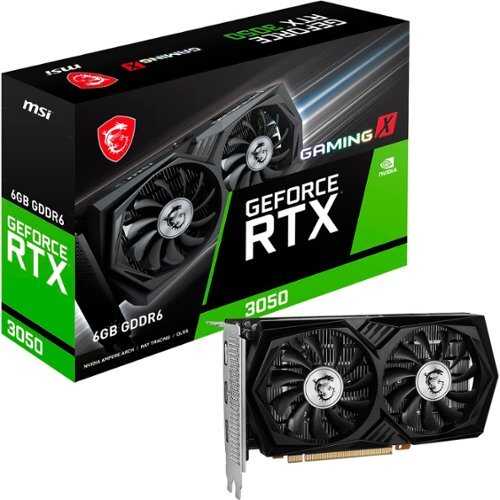 Rent to own MSI - NVIDIA RTX 3050 GAMING X 6G - 6GB GDDR6 - PCI Express 4.0 - Graphics Card - Black