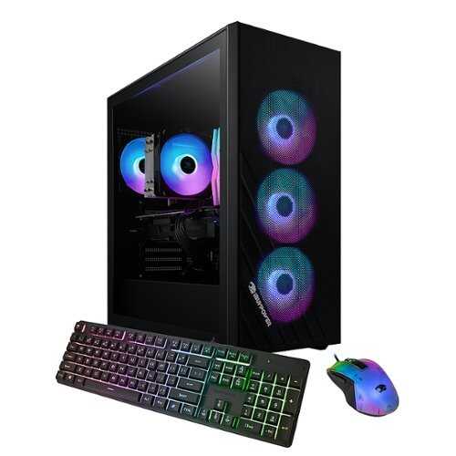 Rent to own iBUYPOWER – Scale Gaming Desktop - AMD Ryzen 5 4500- 16GB Memory - AMD Radeon RX 6400 4GB- 1TB NVMe SSD - Black