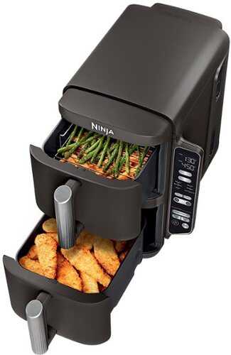 Rent to own Ninja - DoubleStack 8 QT, 6-in-1, 2-Basket Air Fryer, Space Saving Design - Black