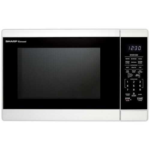 Rent to own Sharp - 1.4 CF Countertop Microwave Oven - White