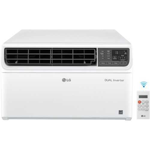 Rent to own LG - 250 sq. ft. 6,000 BTU Dual Inverter Smart Window Air Conditioner - White