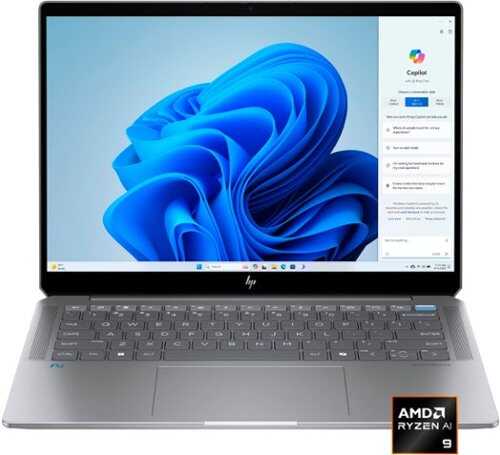 Rent to own HP - OmniBook Ultra 14" 2.2K Touch-Screen Laptop - AMD Ryzen AI 9 365 - 32GB Memory - 1TB SSD - Meteor Silver