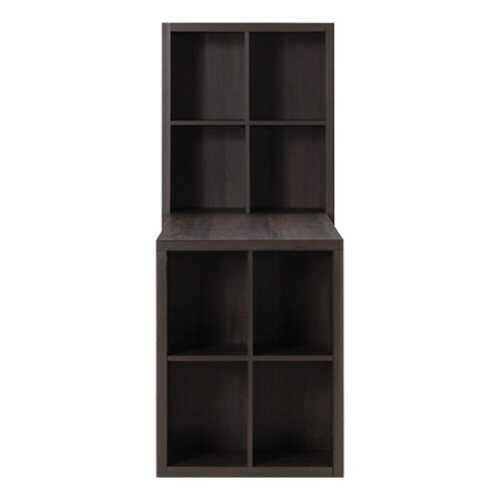 Rent to own OSP Home Furnishings - 48" Desk and Dual Bookcase - Mocha