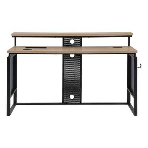 Rent to own OSP Home Furnishings - ACE 60" Desk with Hutch Shelf - River Oak/Black