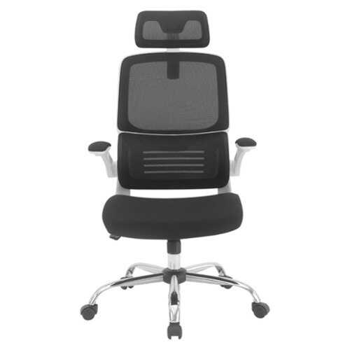 Rent to own OSP Home Furnishings - Mesh Back Manager’s Chair with Headrest - Black/White