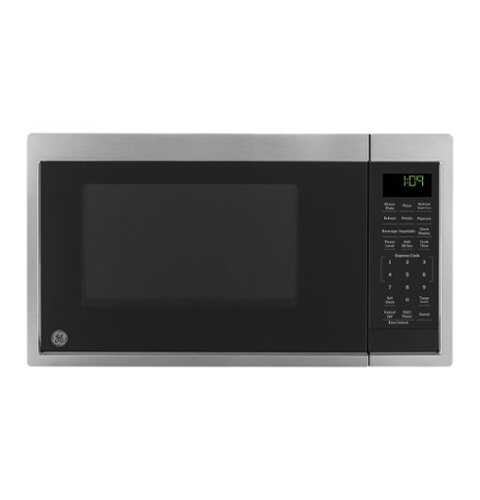 Rent to own GE - 0.9 Cu. Ft. Countertop Microwave with Convenience Cooking Controls - Stainless Steel