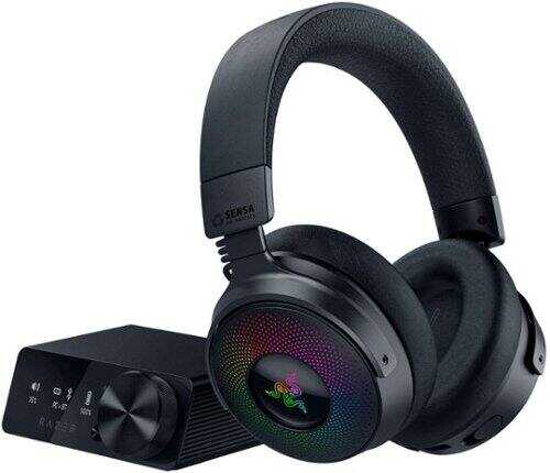 Rent to own Razer - Kraken V4 Pro Wireless Gaming Headset with 9 Zone Chroma RGB - For PC, Mac, PS5, Nintendo Switch, Steam Deck, Smartphone - Black