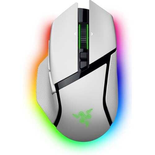 Rent to own Razer - Basilisk V3 Pro 35K Wireless Ergonomic Gaming Mouse with HyperScroll Tilt Wheel and Chroma RGB Lighting - White