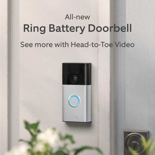 Rent to own Ring - Battery Doorbell SN - Satin Nickel