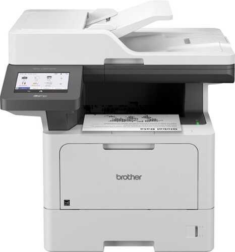 Rent to own Brother - MFC-L5915DW Wireless Black-and-White All-in-One Laser Printer with Duplex Print, Scan, and Copy - Grey/Black