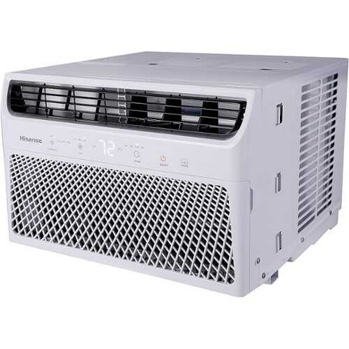 Rent to own Hisense - 8,000 BTU Smart Window Inverter Air Conditioner with Wi-fi and Remote Control - White