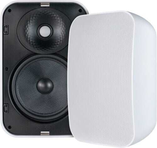 Rent to own Sonance - MX86 - Mariner MX Series 8" 2-Way Outdoor Surface Mount Speakers (Pair) - Paintable White