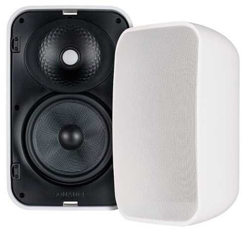 Rent to own Sonance - MX66 - Mariner Series 6-1/2" 2-Way Outdoor Surface Mount Speakers (Pair) - Paintable White