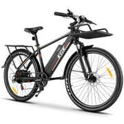 Rent to own Kgk Electric Bike 26" x 2.1" Electric Bike for Adults 350W Adult Electric Bicycles, 19.8MPH Ebike, 36V 10.4Ah Battery, Front and Rear Racks, Suspension Fork, Shimano 7 Speed Electric Commuter Bike