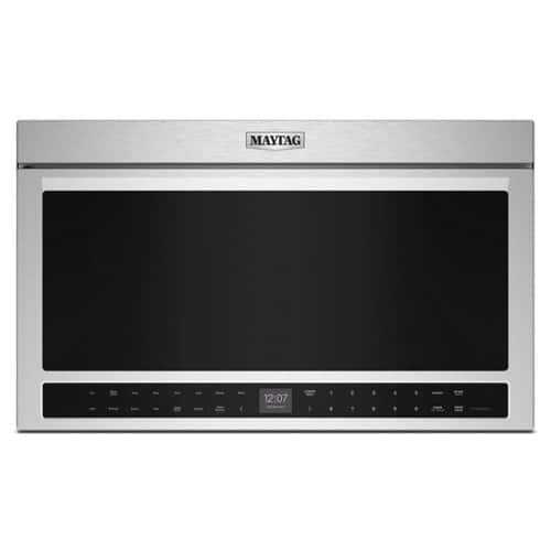 Rent to own Maytag - 1.1 Cu. Ft. Flush Mount Over-the-Range Microwave with Sensor Cooking and Toaster Oven