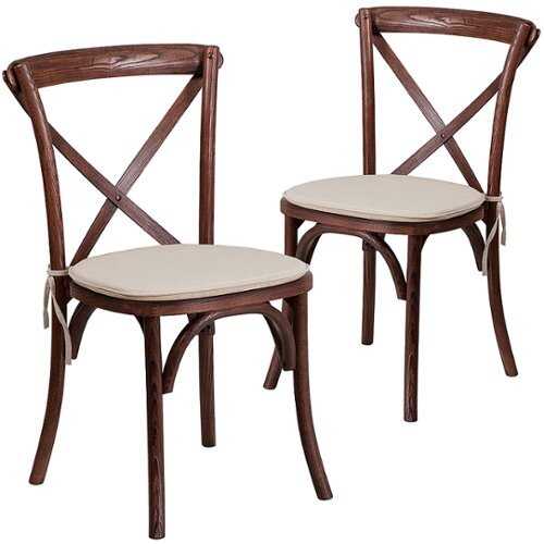 Rent to own Alamont Home - Hercules Cross Back Chair - Mahogany